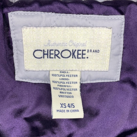Authentic Original Cherokee Girls Grey Bomber Puffer Jacket Size XS (4/5). #5128 - Picture 8 of 8